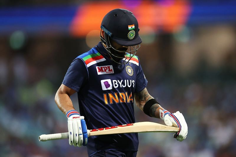 Virat Kohli perished for 89 and batted with a middling strike rate